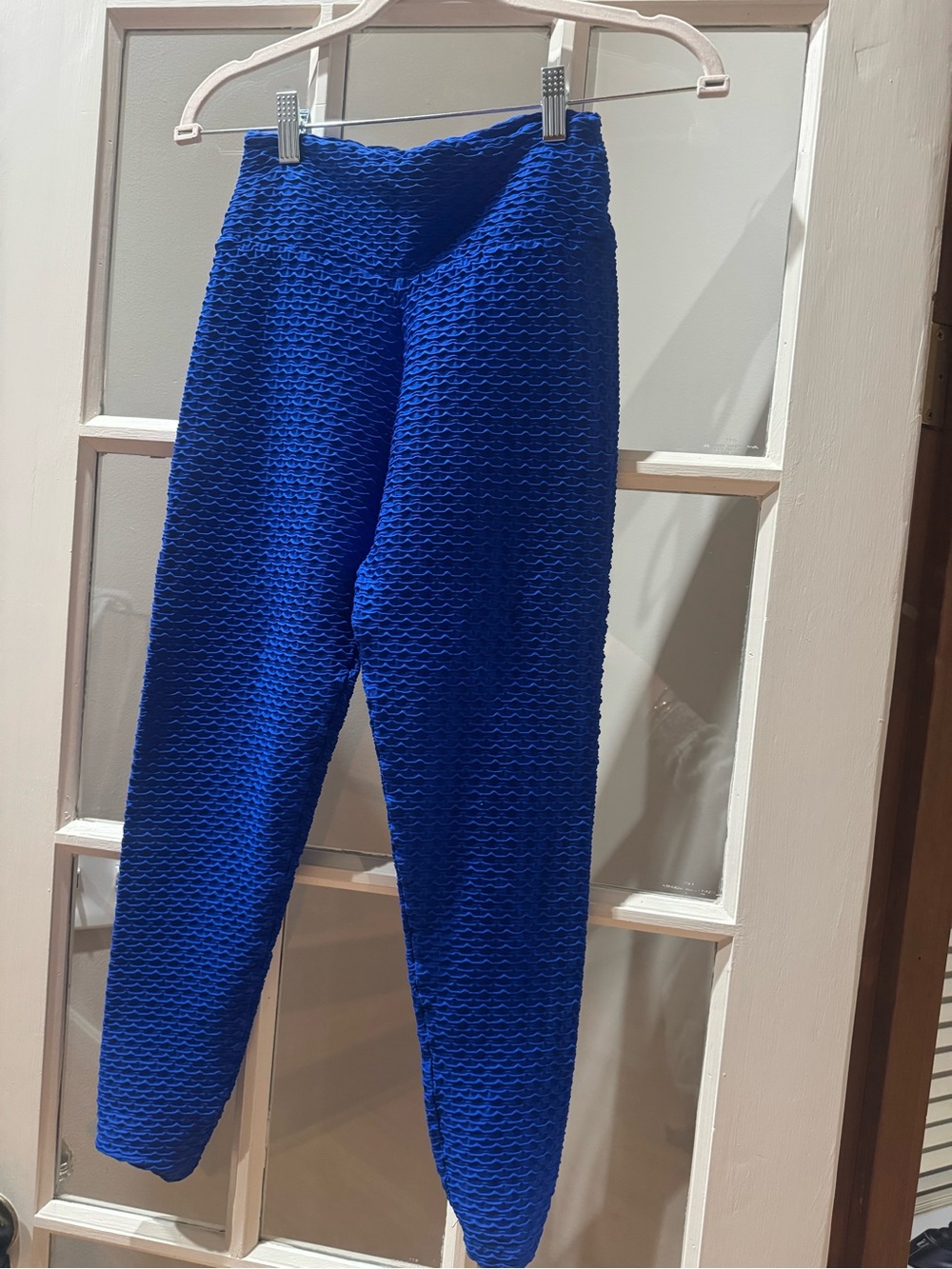 Booty by Brabants Royal Blue Textured High-Waist Leggings